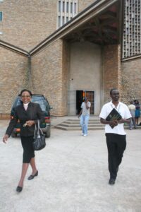CCZ GS Rev Suzanne Matale with Elias Banda on Saturday 23 June 2012 Anglican CHC Lusaka pix Derrick Sinjela