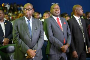 United Party for National Development (UPND) Secretary General (SG) Batuke Imenda (left) witnessed Dr. Nevers Sekwila Mumba launch the New Nation Party in Lusaka
