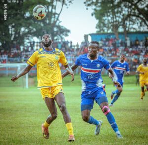 Competition for the ball. 