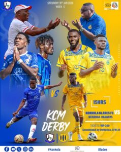 KCM sponsors free entry for children at the KCM Derby....as Konkola Blades FC narrowly edge Nchanga Rangers FC 1–0